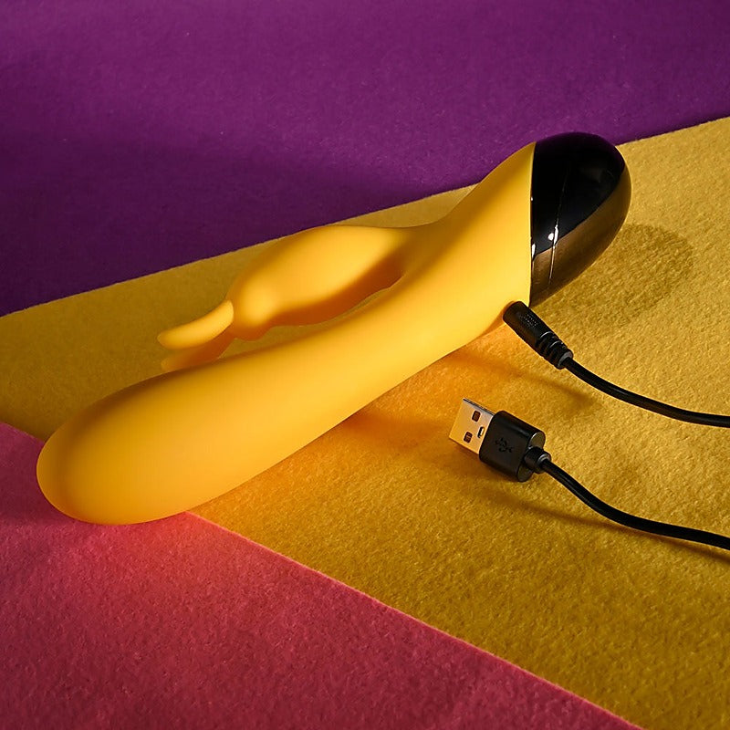 Selopa BUZZZ BUNNY Rechargeable Rabbit Vibrator Yellow - Rabbit Vibrators