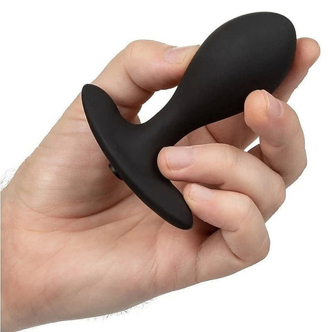 California Exotics Weighted Inflatable Butt Plug Black - Butt Plugs