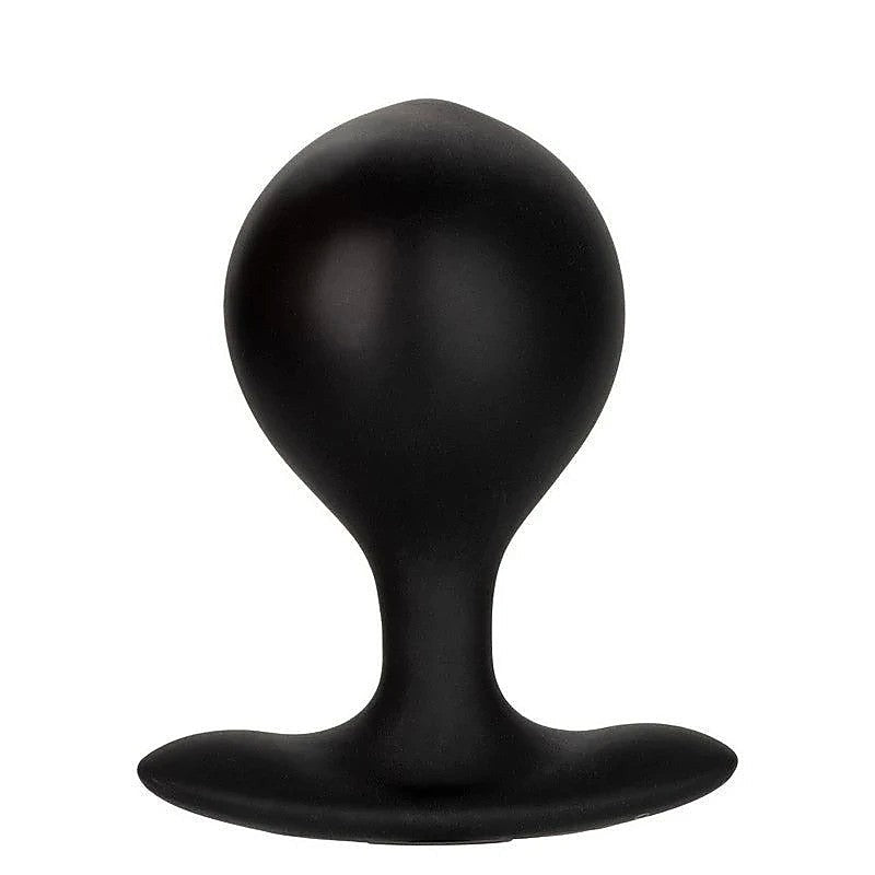California Exotics Weighted Inflatable Butt Plug Black - Butt Plugs