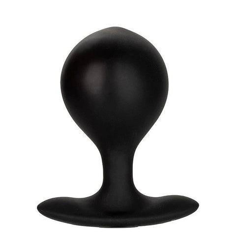 California Exotics Weighted Inflatable Butt Plug Black - Butt Plugs