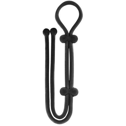 Jet Horny Adjustable Cock Ring With Ball Strap - Stretchy Cock Rings