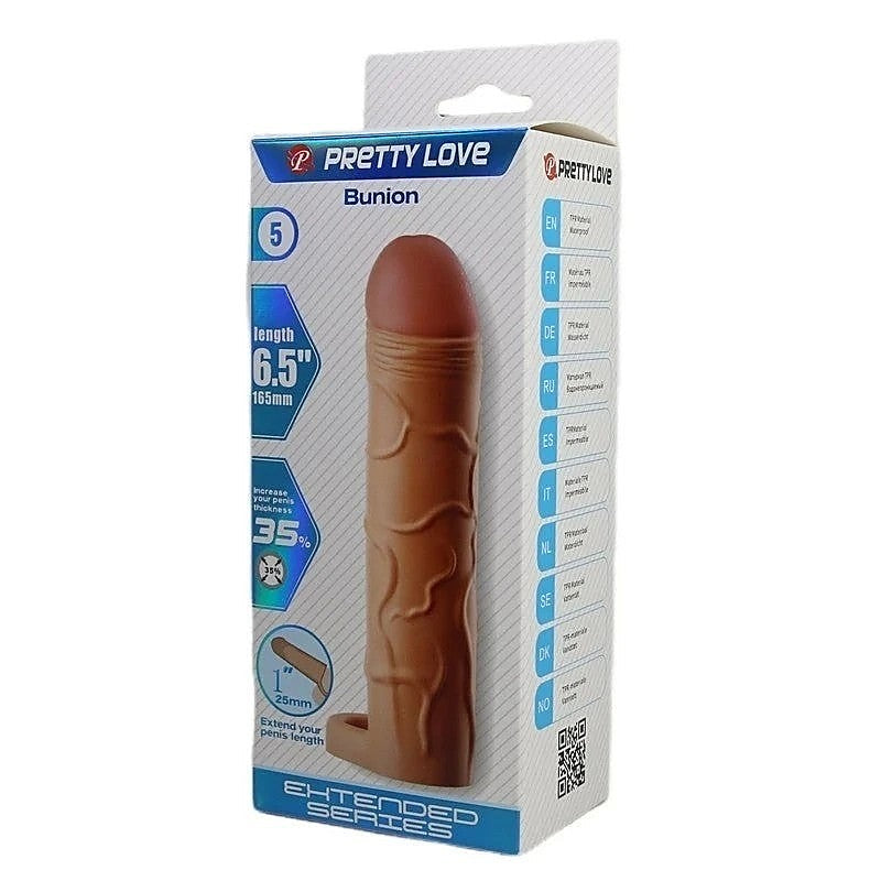 Pretty Love Bunion 6.5 Inch Cock Extender Sleeve By Baile - Penis Sleeves and Extenders