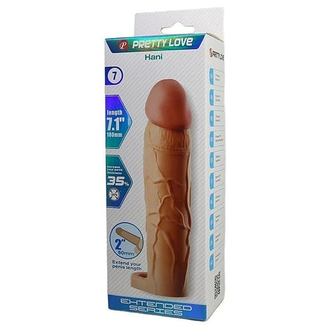 Pretty Love Hani 7.1 Inch Cock Sleeve By Baile - Penis Sleeves and Extenders