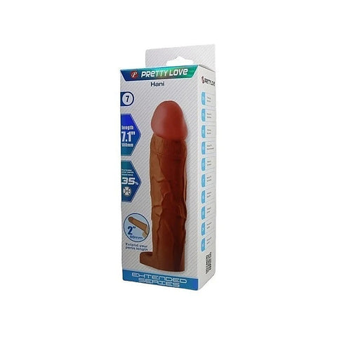 Pretty Love Hani 7.1 Inch Cock Sleeve By Baile - Penis Sleeves and Extenders