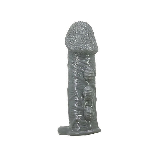 Pretty Love Realistic Stretchy Penis Sleeve Black - Penis Sleeves and Extenders