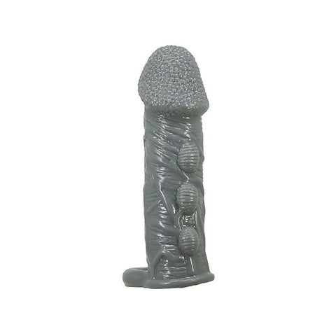 Pretty Love Realistic Stretchy Penis Sleeve Black - Penis Sleeves and Extenders