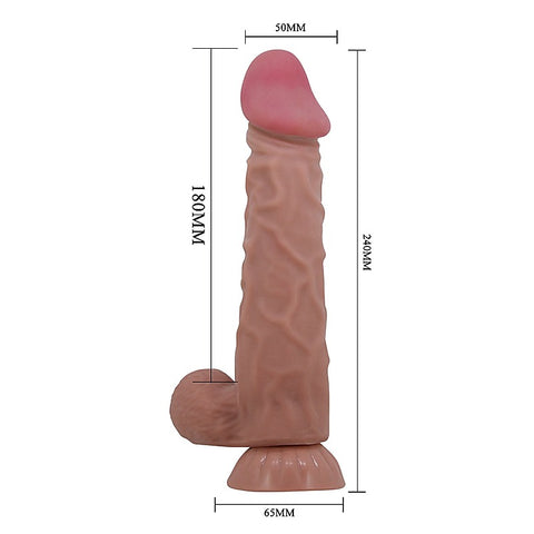 Pretty Love Buraq 9.4 Inch Fantastic Realistic Dong Tan - Realistic Dildos