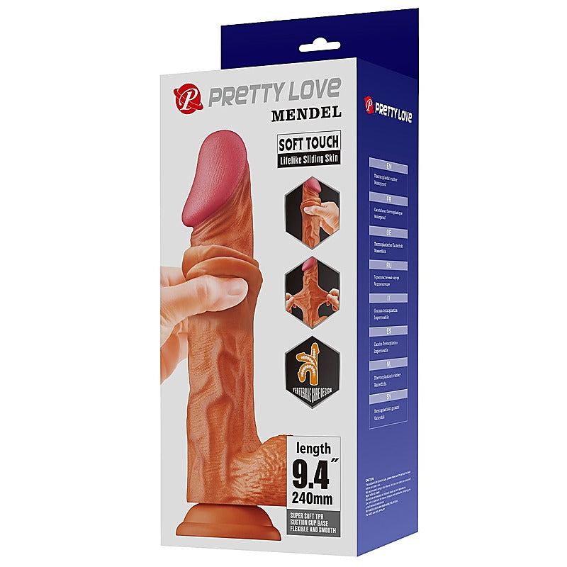 Pretty Love Buraq 9.4 Inch Fantastic Realistic Dong Tan - Realistic Dildos
