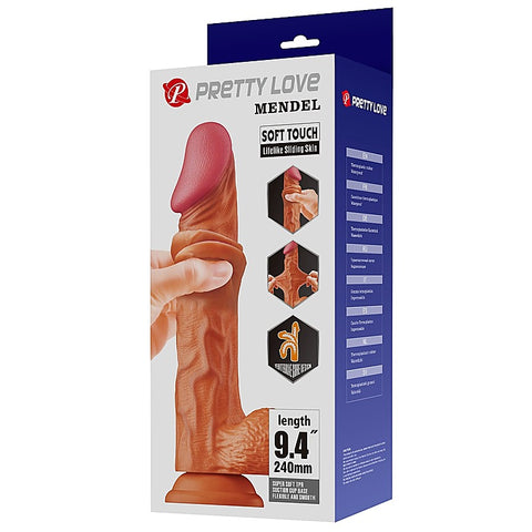Pretty Love Buraq 9.4 Inch Fantastic Realistic Dong Tan - Realistic Dildos