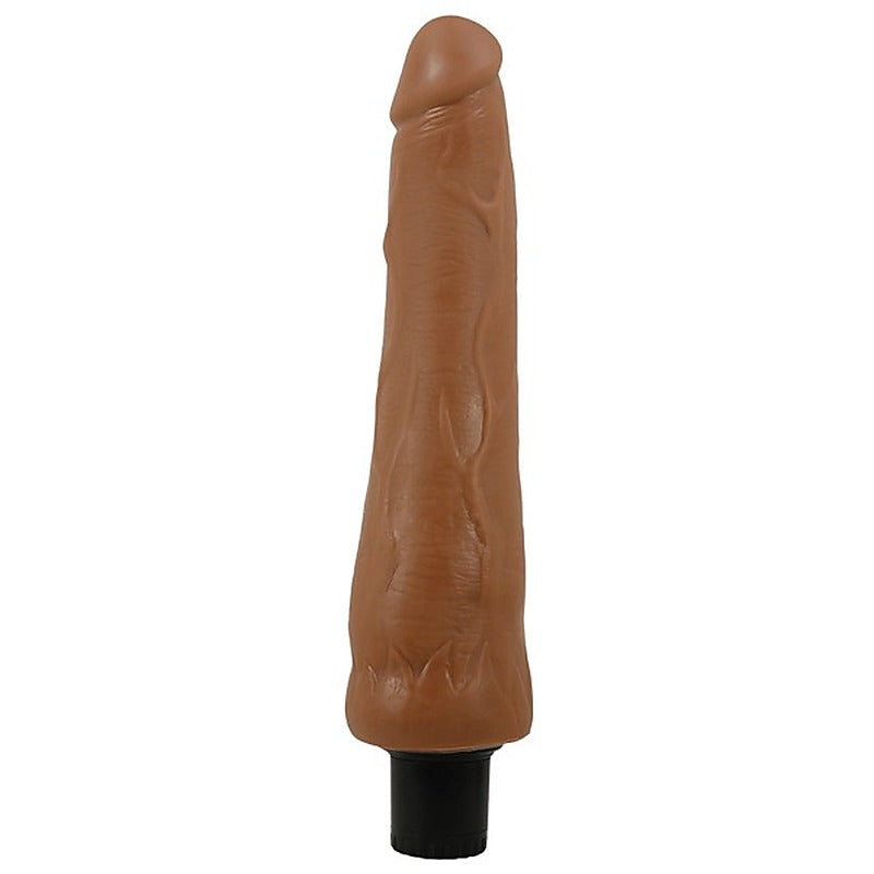 Pretty Love Alfredo 9.8 Inch Realistic Vibrating Cock Tan - Vibrating Dildos