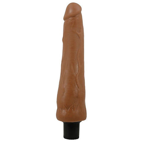 Pretty Love Alfredo 9.8 Inch Realistic Vibrating Cock Tan - Vibrating Dildos