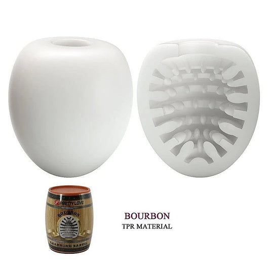 Pretty Love Bourbon Charming Barrel Masturbator White