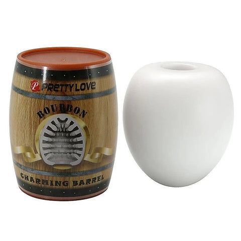 Pretty Love Bourbon Charming Barrel Masturbator White