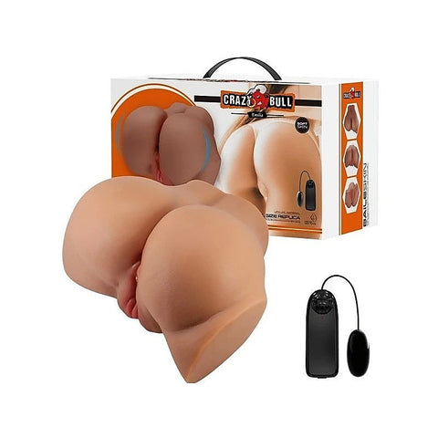 Crazy Bull Emilia Vibrating Male Masturbator Tan - Masturbators and Strokers