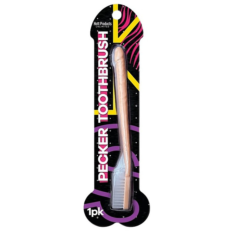 Toothbrush With Pecker Shaped Handle By Hott Products - Party Gifts and Novelties