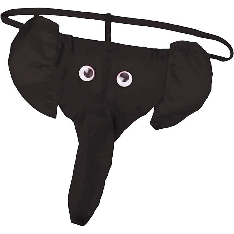Cotton With Stretch Waistband Elephant Thong - Party Gifts and Novelties