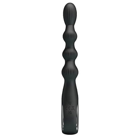 Pretty Love Federer Rechargeable Anal Vibrator Black - Anal Vibrators