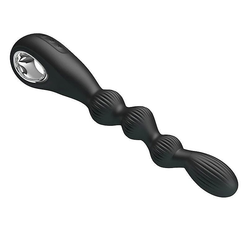 Pretty Love Federer Rechargeable Anal Vibrator Black - Anal Vibrators