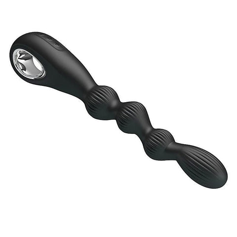 Pretty Love Federer Rechargeable Anal Vibrator Black - Anal Vibrators