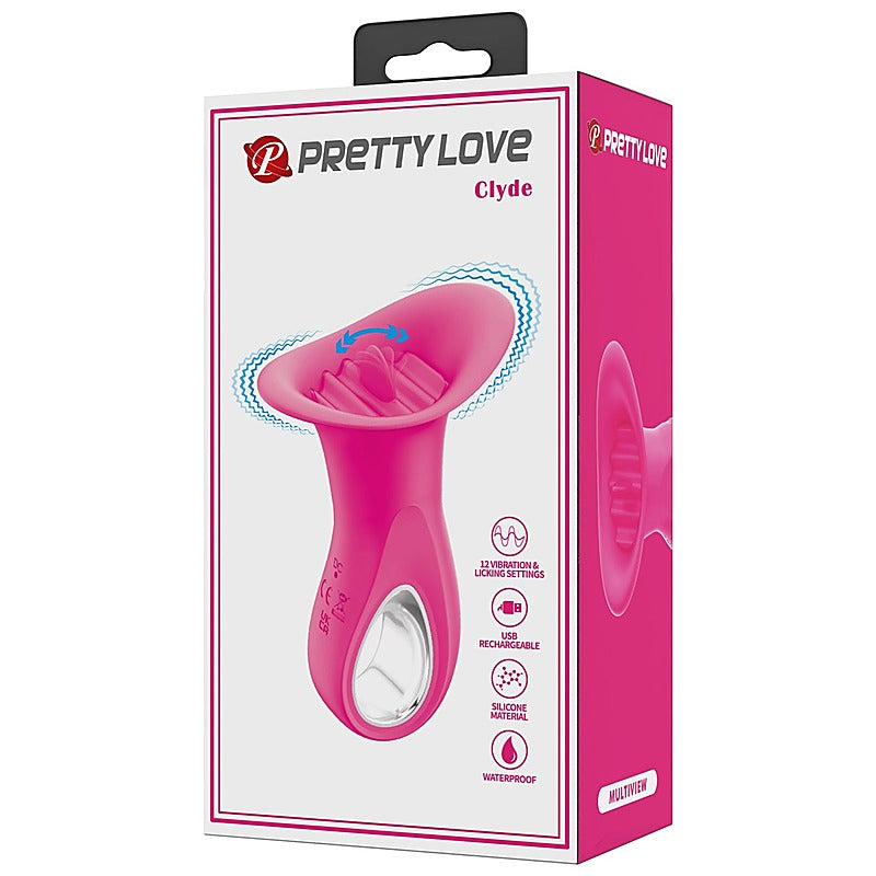 Pretty Love Clyde Oral Sex Clitoral Massager Pink - Clit Ticklers and Pulsators