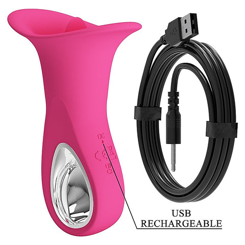 Pretty Love Clyde Oral Sex Clitoral Massager Pink - Clit Ticklers and Pulsators