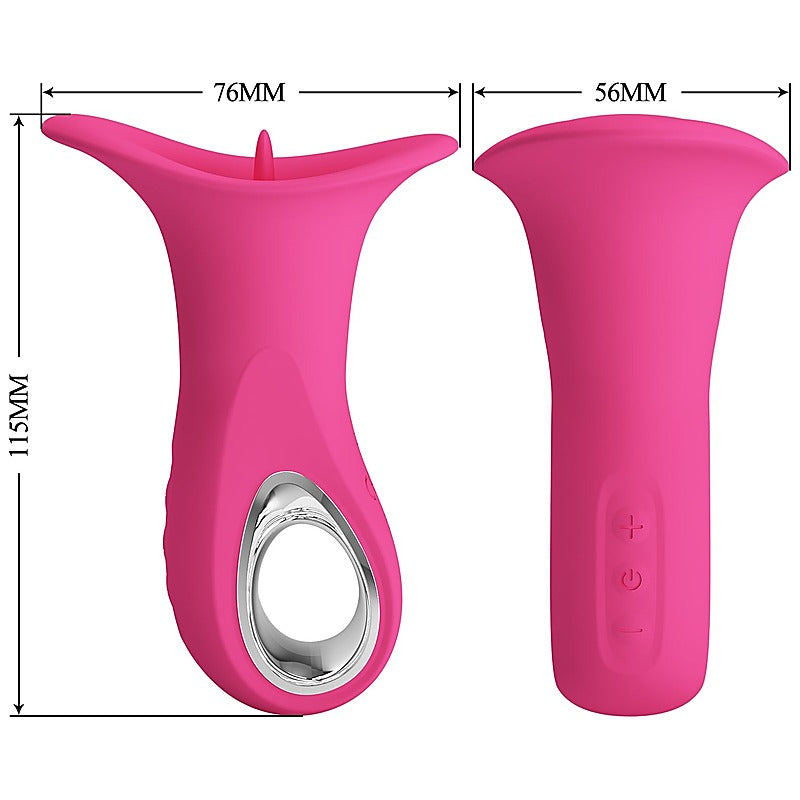 Pretty Love Clyde Oral Sex Clitoral Massager Pink - Clit Ticklers and Pulsators