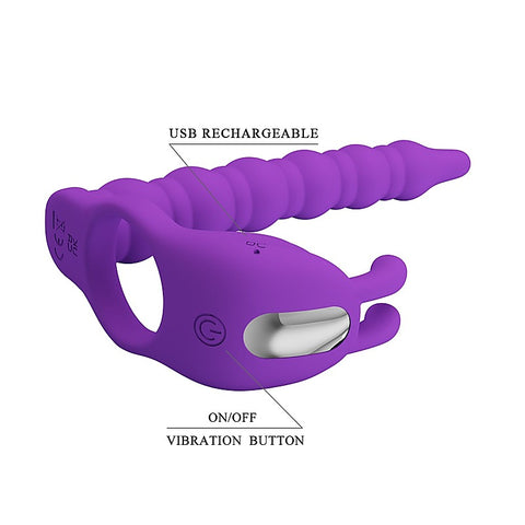 Rechargeable Blackney Vibrating Cock Ring by Baile - Vibrating Cock Rings
