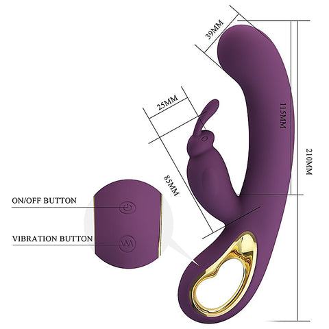 Pretty Love Liam App Control Rabbit Vibrator Byzantium - Rabbit Vibrators