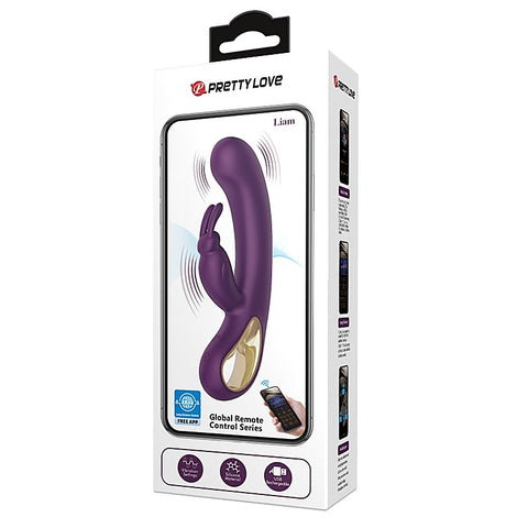 Pretty Love Liam App Control Rabbit Vibrator Byzantium - Rabbit Vibrators