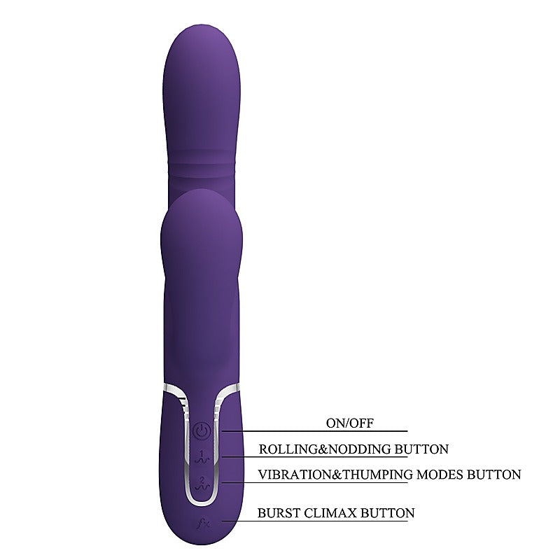 Pretty Love Mariana 4 in1 Multi Function Rabbit Vibrator - Rabbit Vibrators