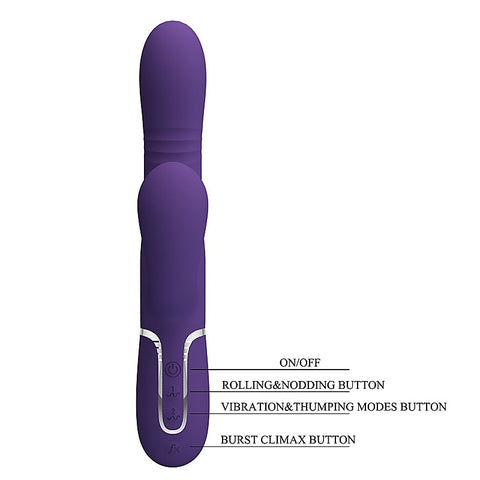 Pretty Love Mariana 4 in1 Multi Function Rabbit Vibrator - Rabbit Vibrators
