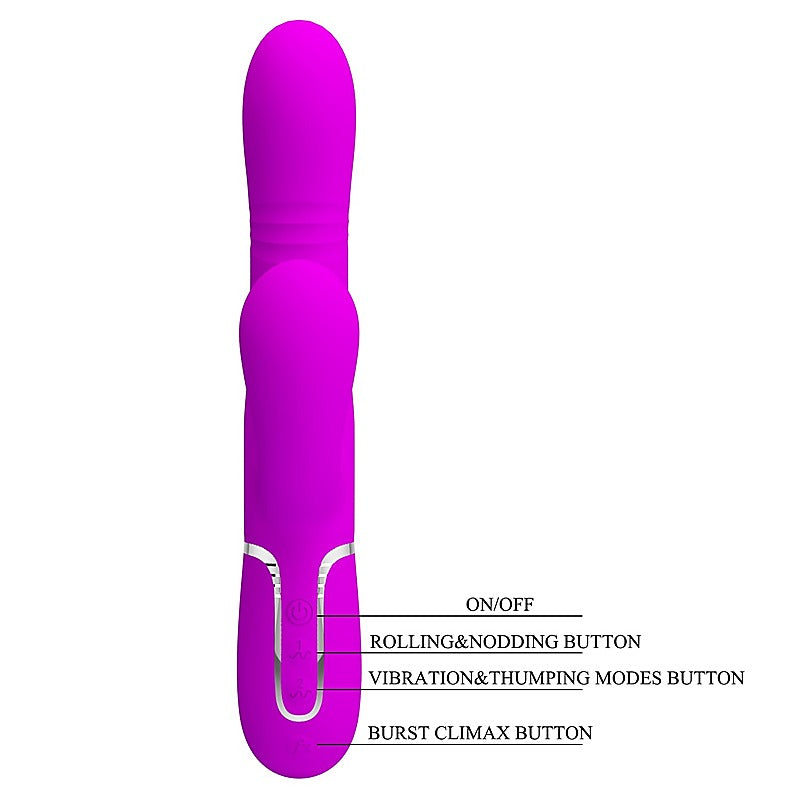 Pretty Love Mariana 4 in1 Multi Function Rabbit Vibrator - Rabbit Vibrators