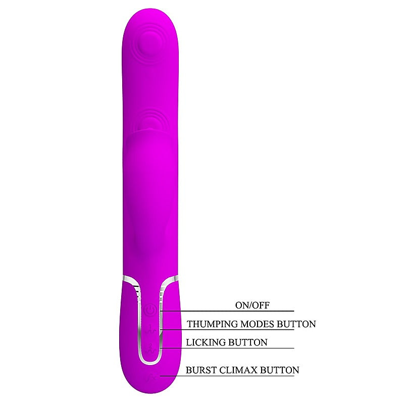 Pretty Love Gigi 3 in1 Multi Function Rabbit Massager - Rabbit Vibrators