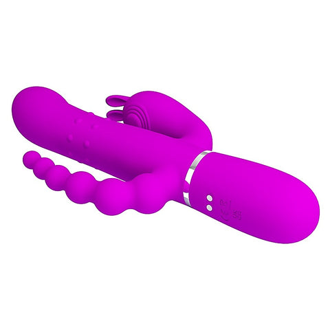 Pretty Love Cammy 4 In 1 Triple Rabbit Vibrator By Baile - Rabbit Vibrators
