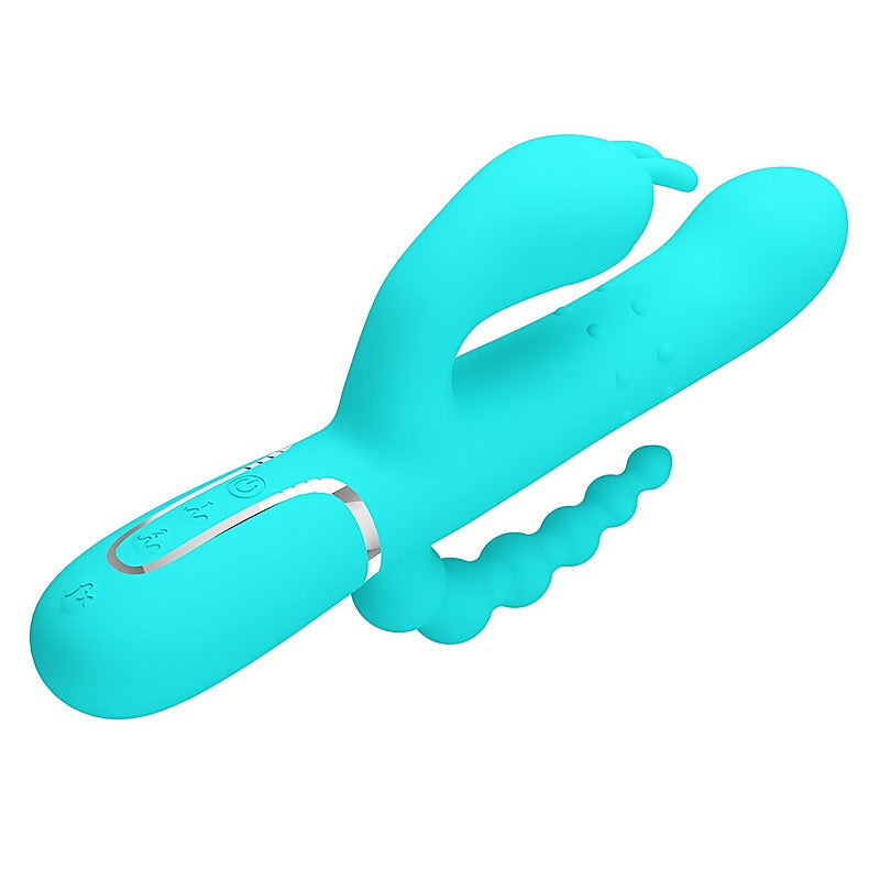 Pretty Love Cammy 4 In 1 Triple Rabbit Vibrator By Baile - Rabbit Vibrators