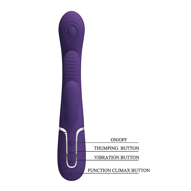 Pretty Love Shania 4 in1 - 7 Functions Rabbit Vibrator - Rabbit Vibrators