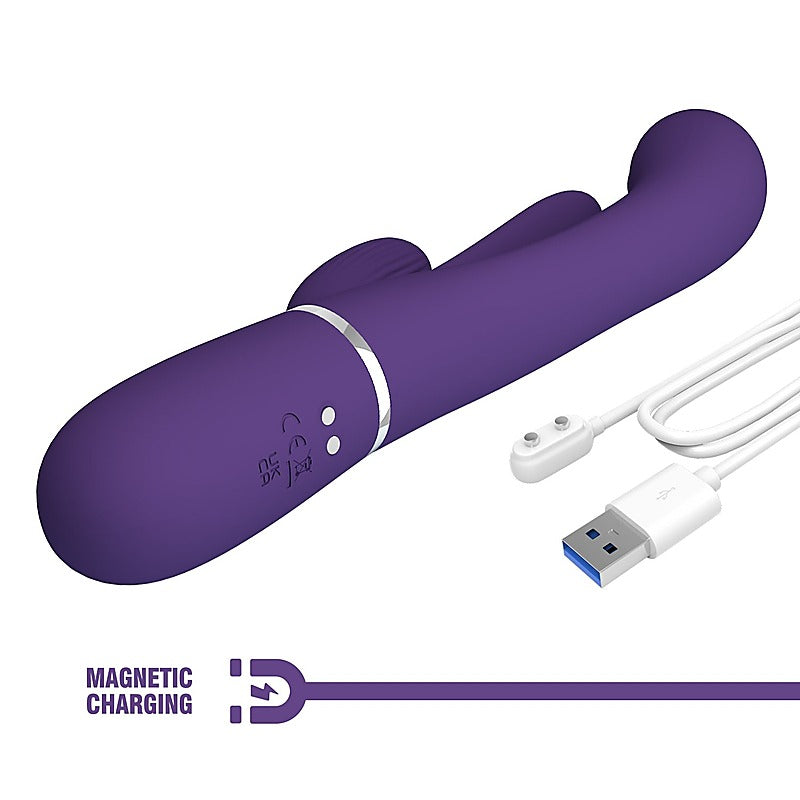 Pretty Love Shania 4 in1 - 7 Functions Rabbit Vibrator - Rabbit Vibrators