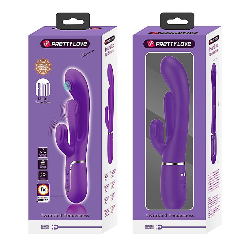 Pretty Love Shania 4 in1 - 7 Functions Rabbit Vibrator - Rabbit Vibrators