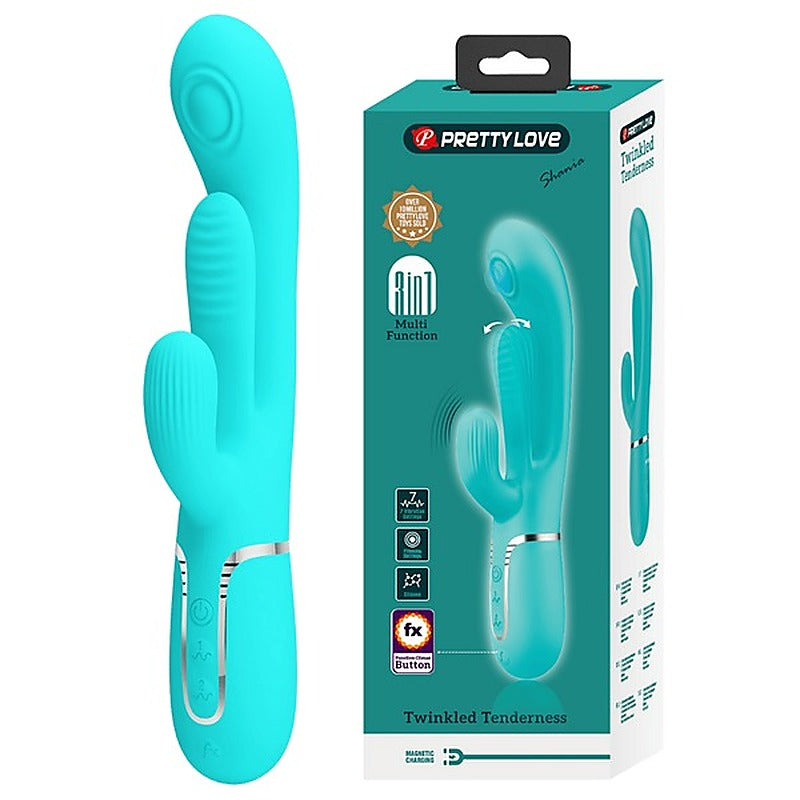 Pretty Love Shania 4 in1 - 7 Functions Rabbit Vibrator - Rabbit Vibrators