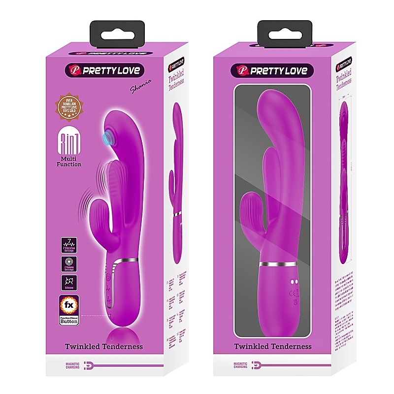 Pretty Love Shania 4 in1 - 7 Functions Rabbit Vibrator - Rabbit Vibrators