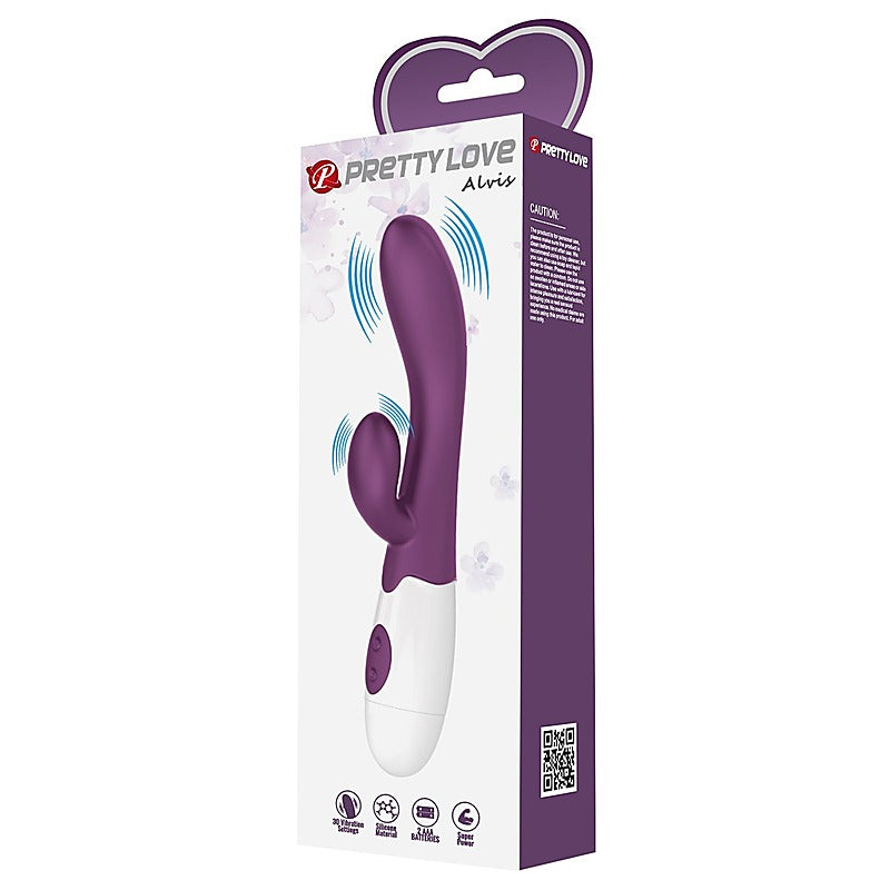 Pretty Love Alvis 30 Functions Rabbit Vibrator Purple - Rabbit Vibrators