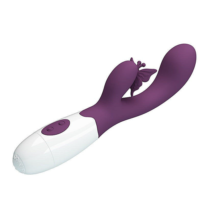 Pretty Love Butterfly Kiss Rabbit Vibrator Purple - Rabbit Vibrators