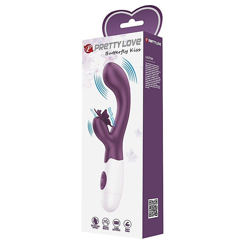 Pretty Love Butterfly Kiss Rabbit Vibrator Purple - Rabbit Vibrators