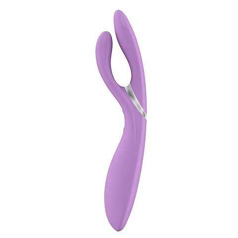 OVO E6 Rechargeable Flexible Rabbit Vibrator Rose - Rabbit Vibrators