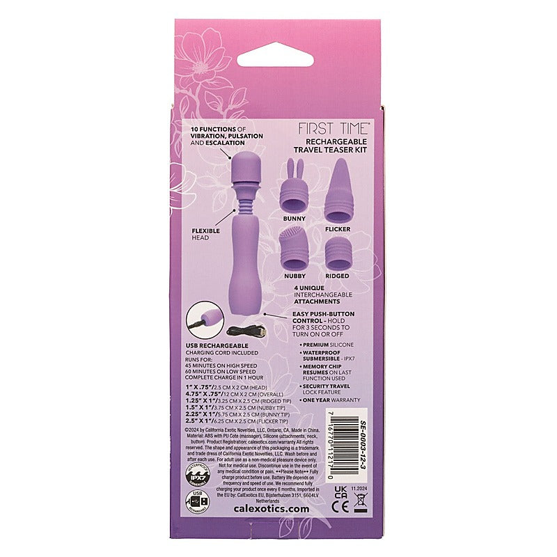 CalExotics First Time Rechargeable Travel Teaser Kit - Sex Kits