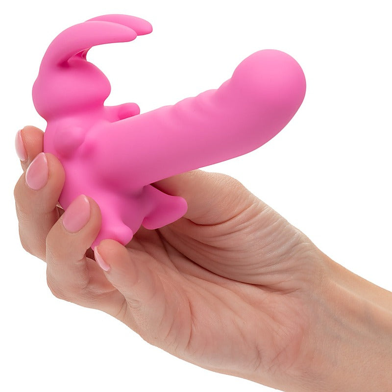 CalExotics First Time Rechargeable Vibrating Bunny Dreams - Clit Ticklers and Pulsators