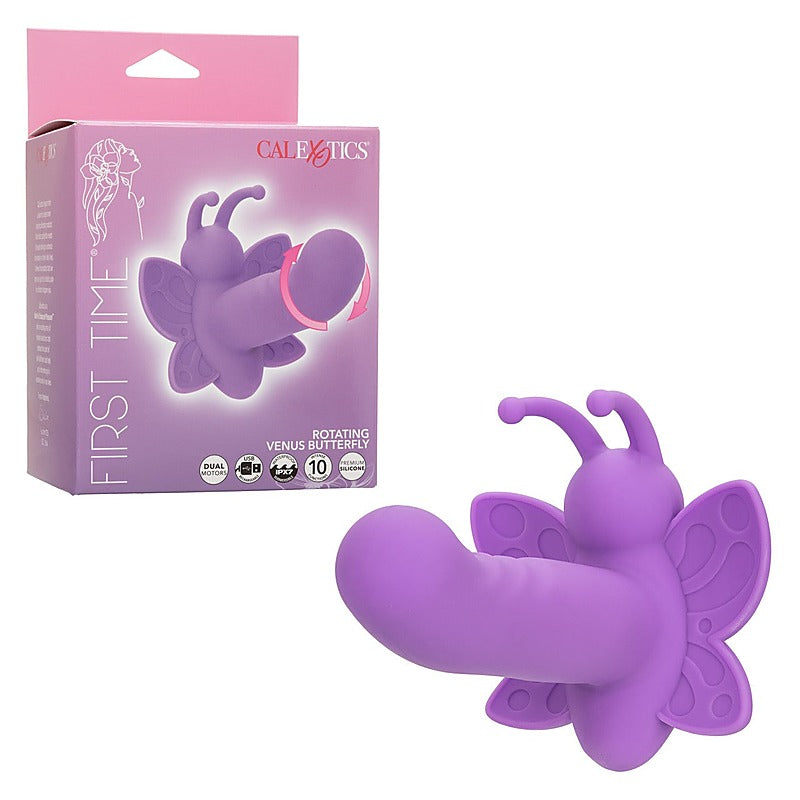 CalExotics First Time Rotating Venus Butterfly Massager - Clit Ticklers and Pulsators