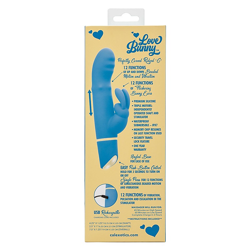 CalExotics Love Bunny Beaded G Bunny Rabbit Vibrator - Rabbit Vibrators