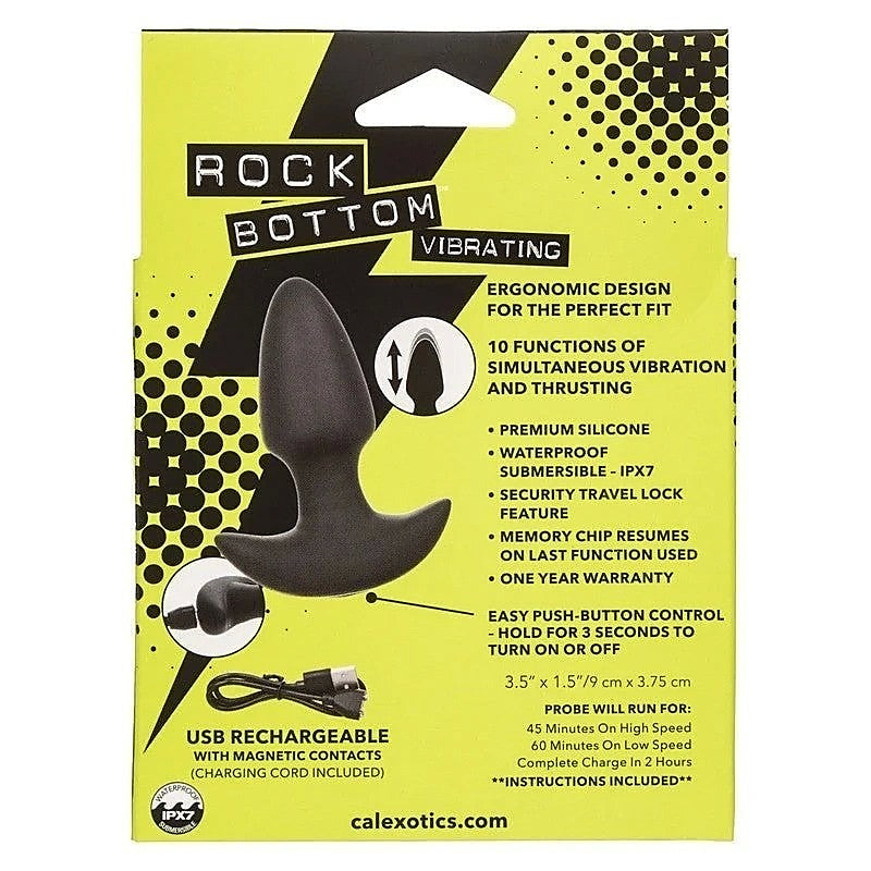 CalExotics Rock Bottom Vibrating Thrusting Anal Probe - Butt Plugs