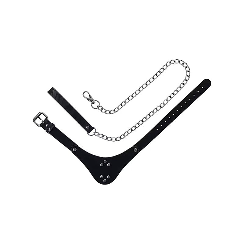 Velvet Noir Bondage Collar And Leash By Sportsheets - Collars and Leads